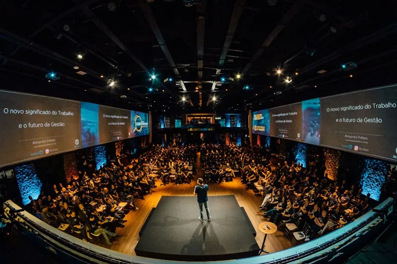 Large conference auditorium during a European congress