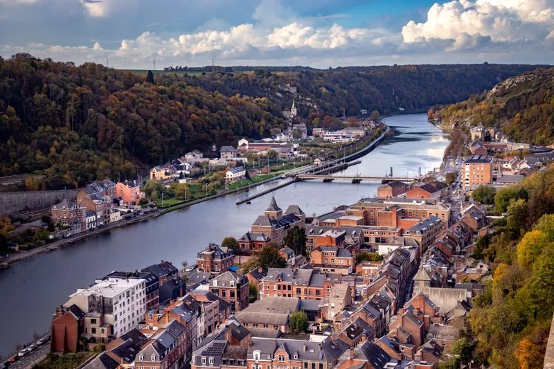 The citadel above the river at Dinant in Wallonia