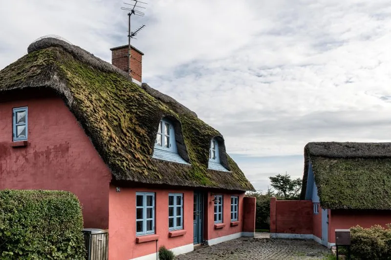 A thatched cottage on the island of Funen