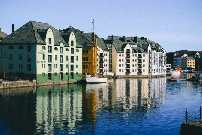 The Art Nouveau waterfront of Alesund