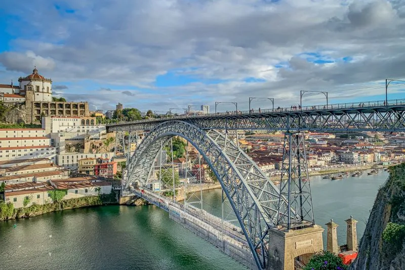 The Ribeira waterfront and Dom Luís I bridge in Porto