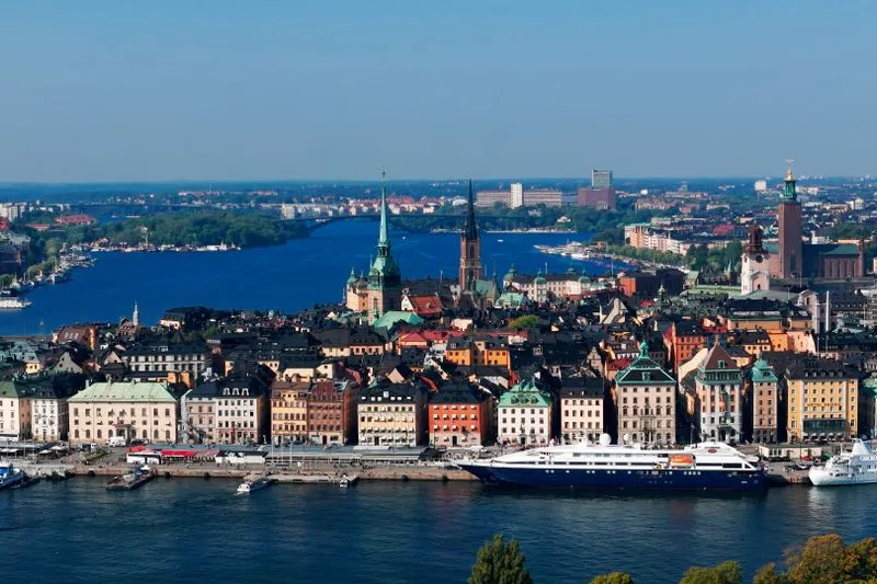 The waterfront of Gamla Stan in Stockholm